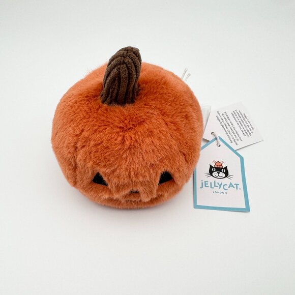 Jellycat Ooky Jack O’Lantern Pumpkin Plush Toy Soft Halloween Stuffed Doll NWT - Picture 8 of 9